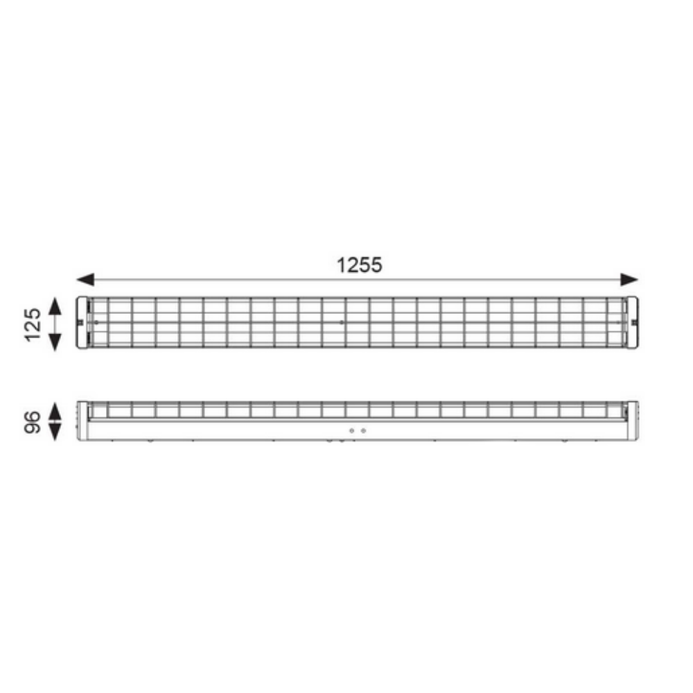 Buy Emergency LED Battens Australia Emergency T8 2 LED Tubes Battens L1255mm Wireguard 6000K - LWB218-WE