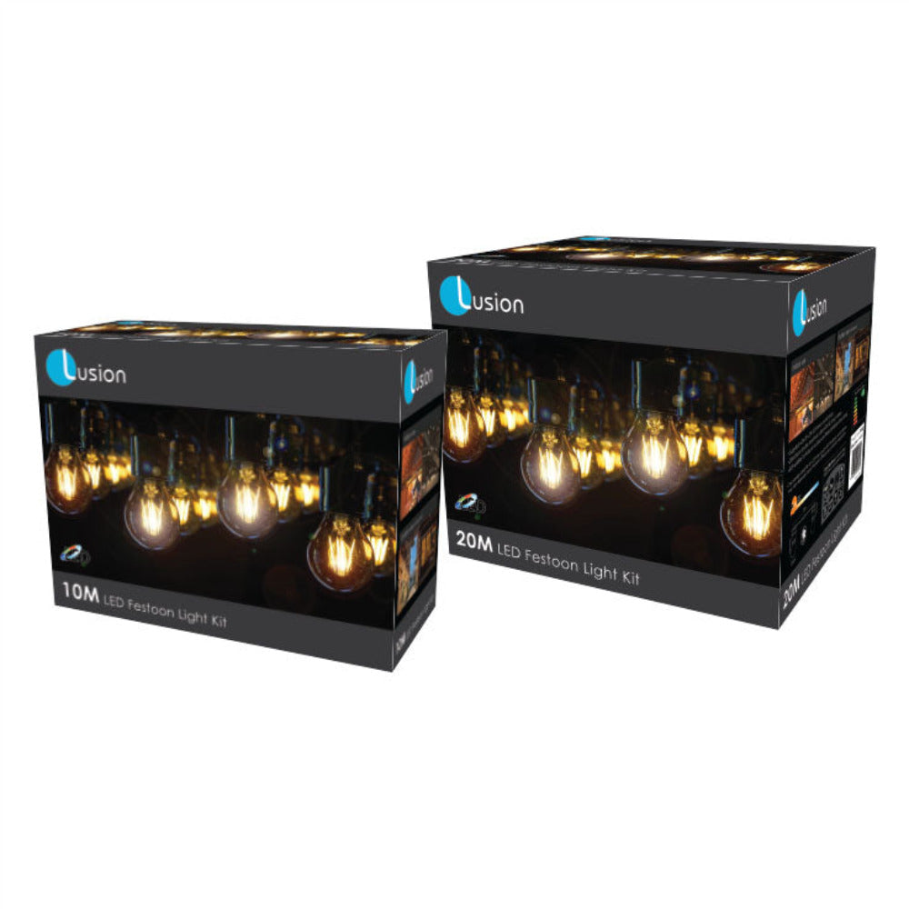 10 Meter LED Festoon Light Kit 240V 2700K - LPL10MBC - 99910