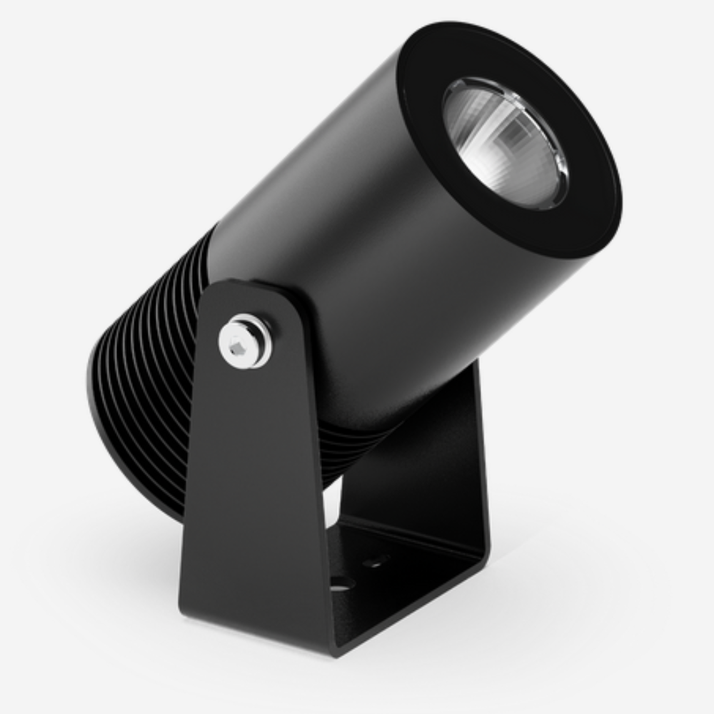 Buy Exterior Spotlights Australia LumenaPro Exterior Spotlight 24V W75mm Black Ace Aluminium - AQL-180-A2-B0