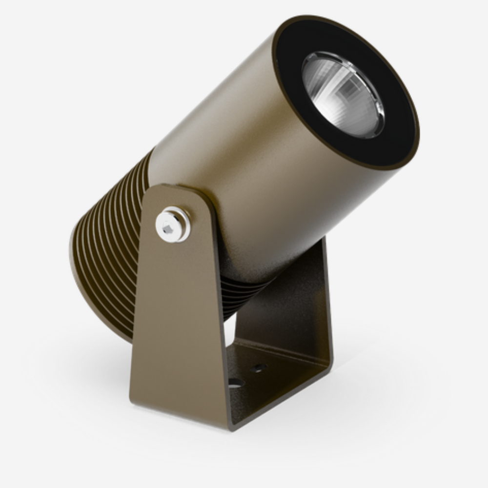 Buy Exterior Spotlights Australia LumenaPro Exterior Spotlight 24V W75mm Medium Bronze Aluminium - AQL-180-A3-B0
