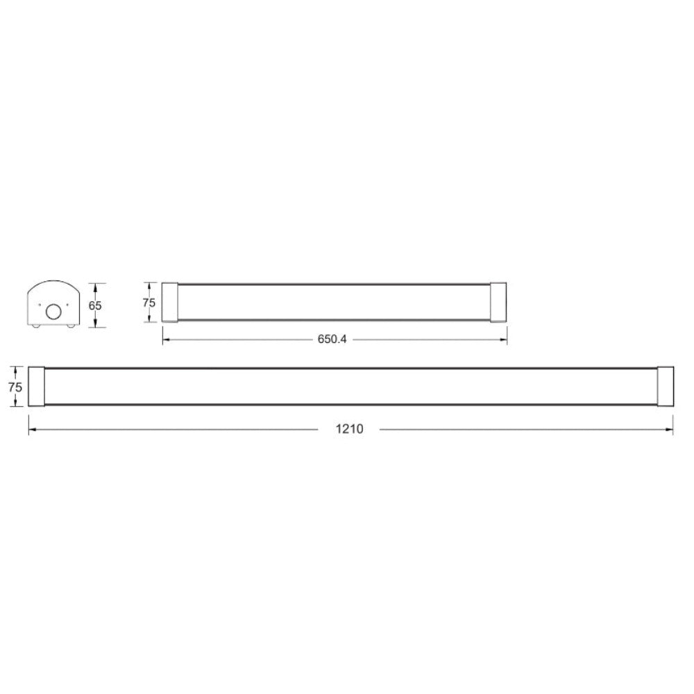 Buy Emergency LED Battens Australia Emergency LED Batten L1210mm TRI Colour - LWB1802-E