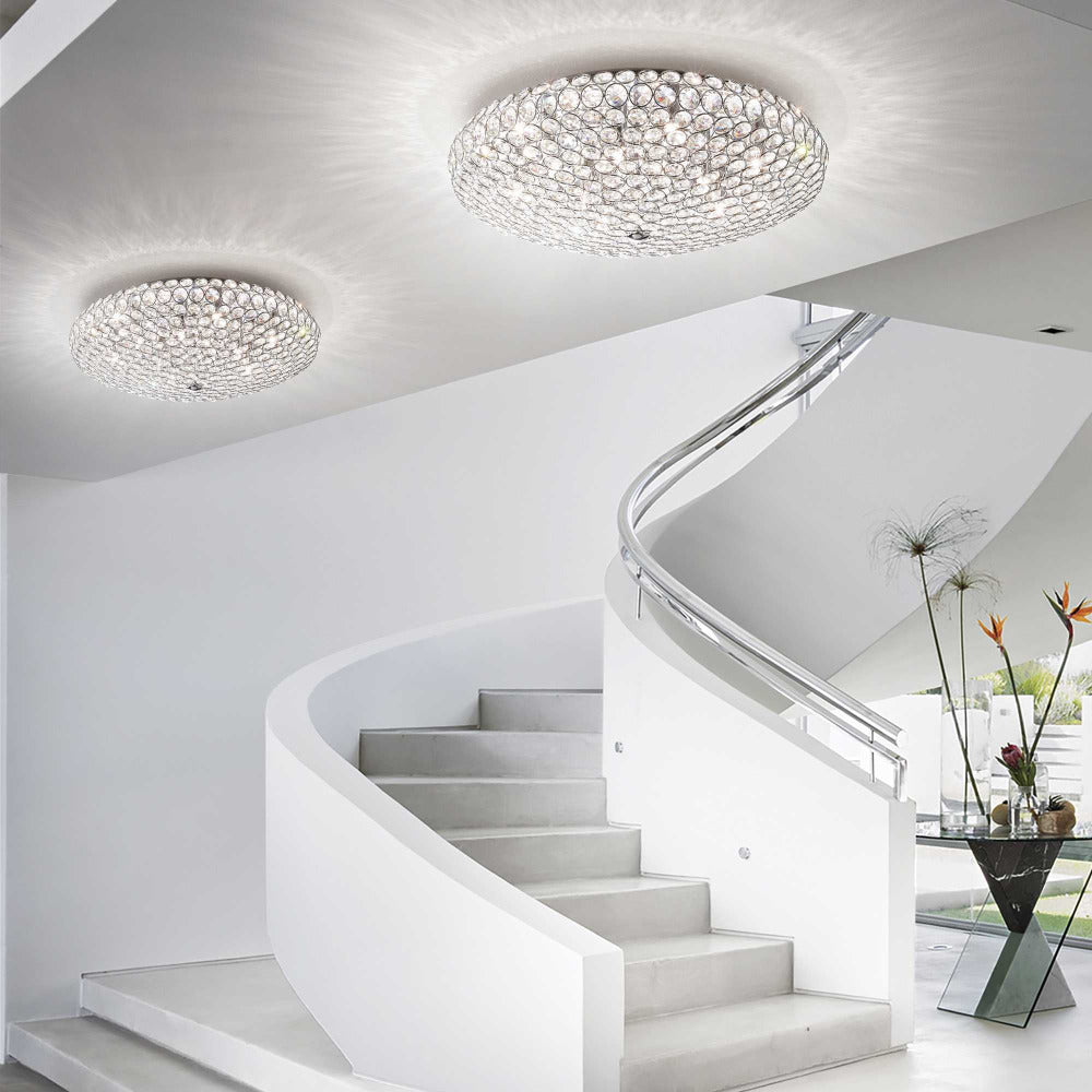 Buy Ceiling Crystals Australia King Pl9 Ceiling Crystals 9 Lights Metal - 0732