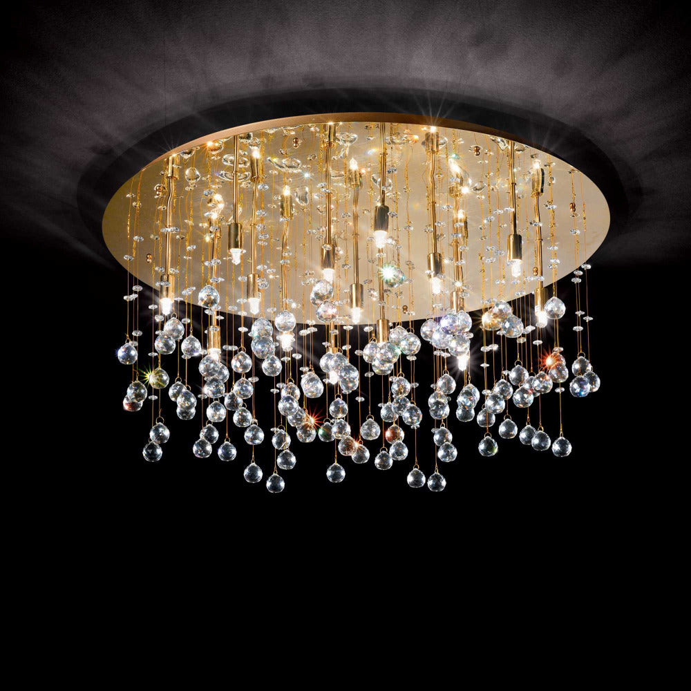 Buy Flush Mount Lights Australia Moonlight Pl15 Flush Mount 15 Lights Metal / Crystals - 08279