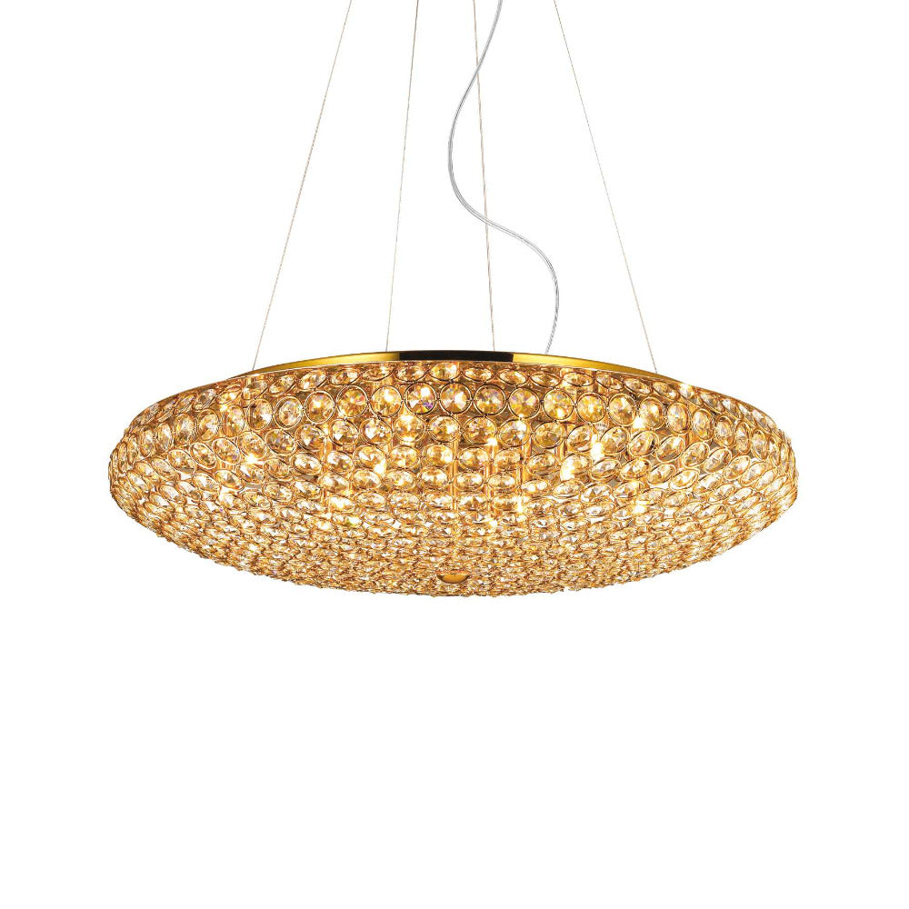 Buy Crystal Pendant Lights Australia King Pl12 Ceiling Pendant 9 Lights Metal - 0880