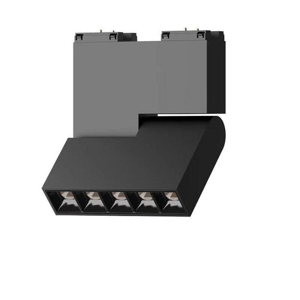 Buy Three Circuit Track Heads Australia Three Circuit Track Head 45° 10W 24V Black - 601251 BK