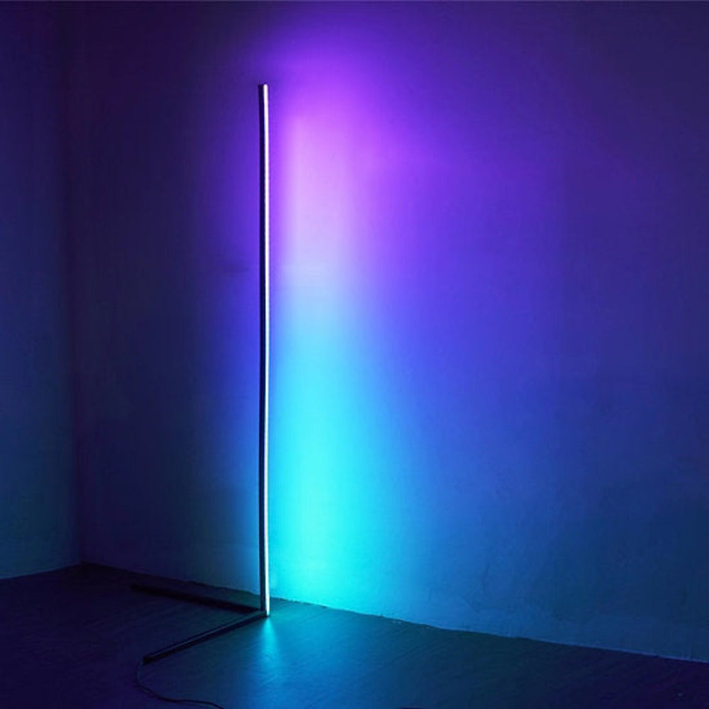 Buy Floor Lamps Australia LED Floor Lamp Remote Control Black RGB - FL35150