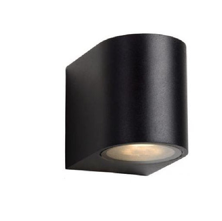 Buy Exterior Wall Lights Australia Round Exterior Wall Light H80mm Black Aluminium - ST5022/BK