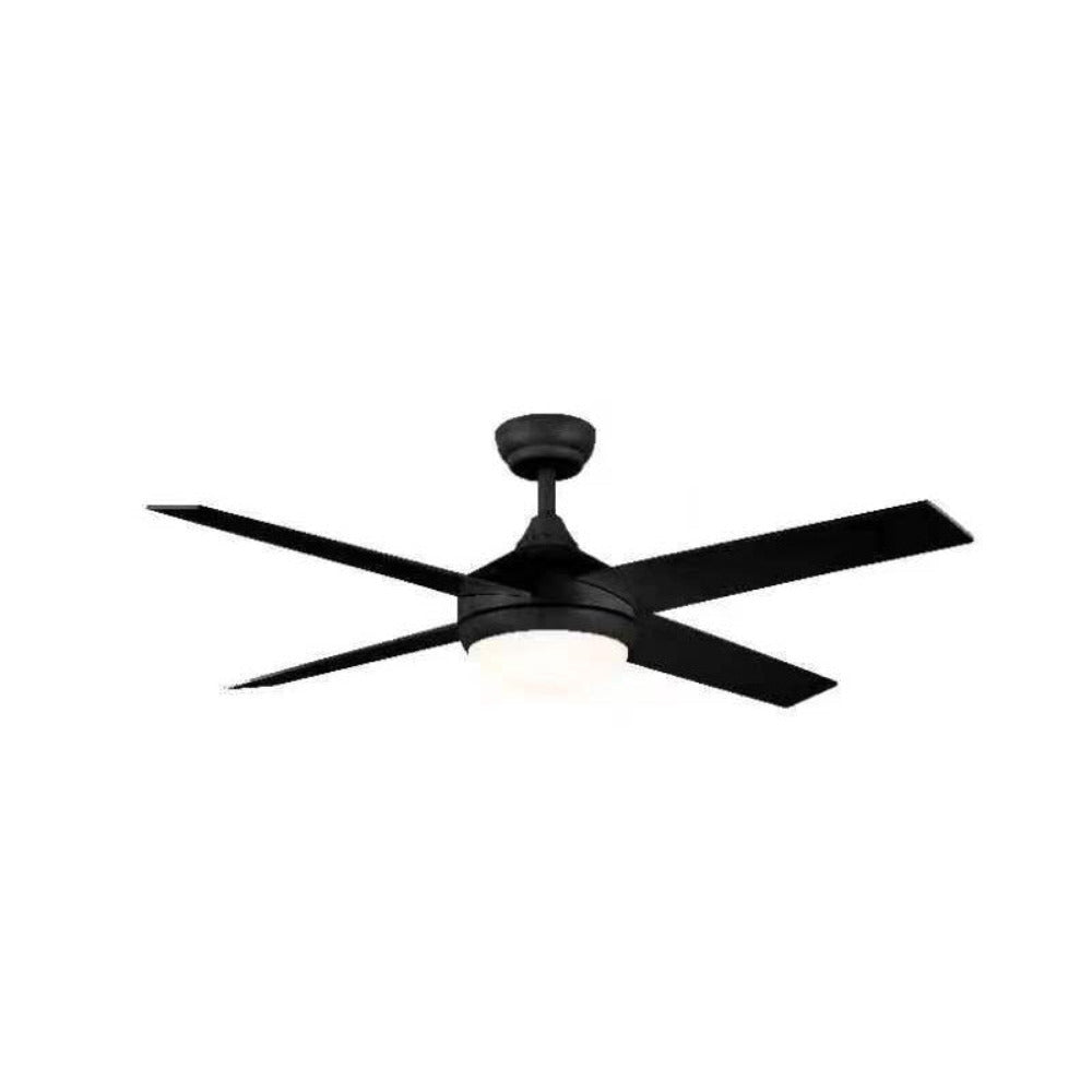 Buy AC Ceiling Fans With Light Australia AC Ceiling Fan 52" Black LED Light Black - MP1248-4-LED/BK