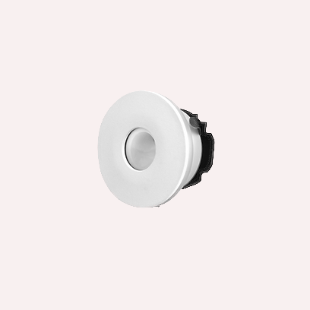 Round LED Step Light White Aluminium 15° TRI colour - STEP-518WH/TC