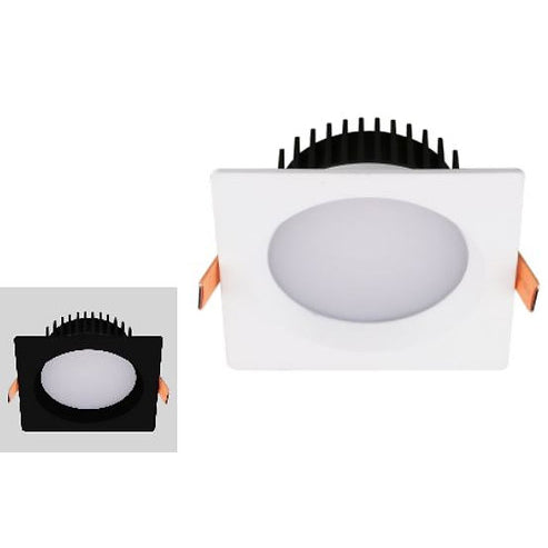 Buy Recessed Downlights Australia Square Recessed LED Downlight W110mm 12W Tri Colour - DL1367