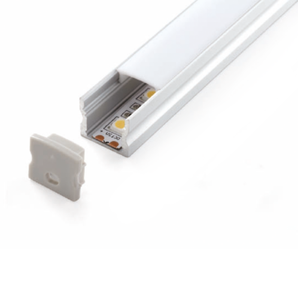 Buy Strip Light Profiles Australia Strip Light Profile L2000mm H15.3mm Opal Aluminum - VB-ALP004-R-2M-WH