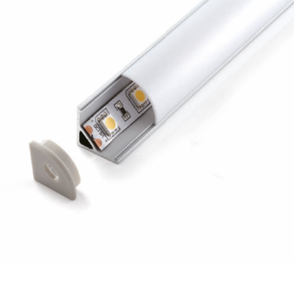 Buy Strip Light Profiles Australia Strip Light Profile L3000mm H16mm Opal Matte Aluminum - VB-ALP006-3M