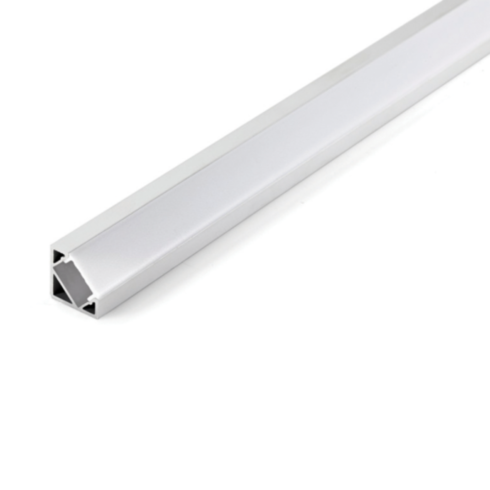 Buy Strip Light Profiles Australia Strip Light Profile L1000mm H18.4mm Opal Matte Aluminum - VB-ALP007-R-1M
