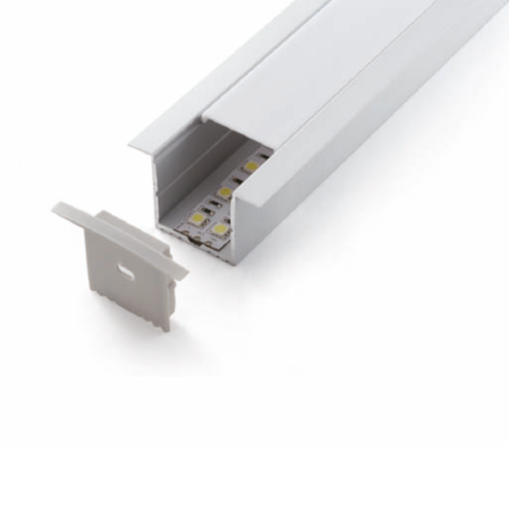 Buy Strip Light Profiles Australia Recessed Strip Light Profile L2000mm W35.2mm Aluminium - VB-ALP017-R-2M