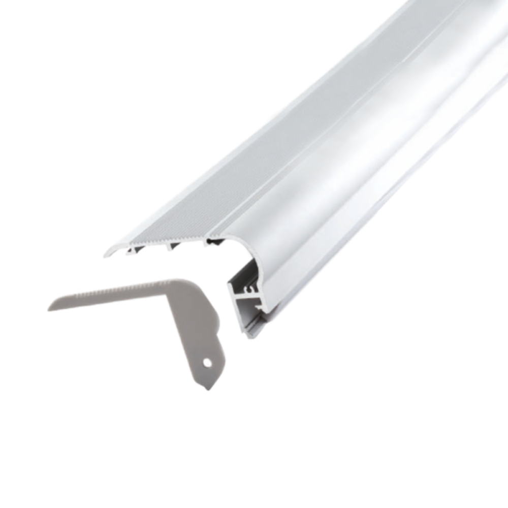 Buy Strip Light Profiles Australia Surface Strip Light Profile L2000mm W80mm Opal Aluminium - VB-ALP024-2M
