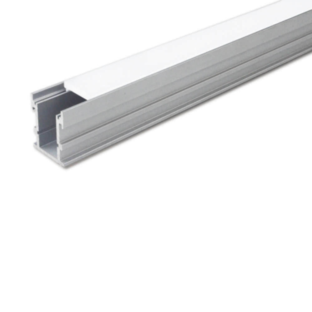 Buy Strip Light Profiles Australia Recessed Strip Light Profile L2000mm W21mm Opal Aluminium - VB-ALP034-2M