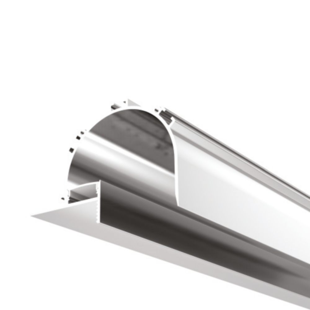 Buy Strip Light Profiles Australia Recessed Strip Light Profile L2000mm W101mm Opal Aluminium - VB-ALP078-2M