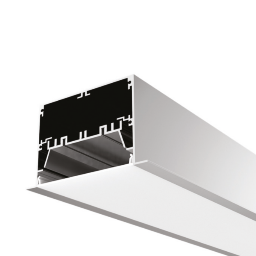 Buy Strip Light Profiles Australia Surface Strip Light Profile L2500mm W125mm Aluminium - VB-ALP12575-2.5M