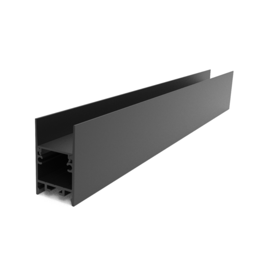 Buy Strip Light Profiles Australia Surface Strip Light Profile L2000mm W35mm Black Aluminium - VB-ALP3551-2M-BLK