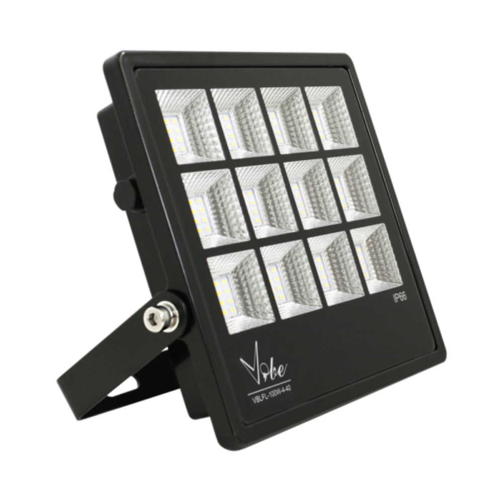 Buy Floodlights Australia Flood Light 100W Black Aluminium 4000K - VBLFL-100W-4-40