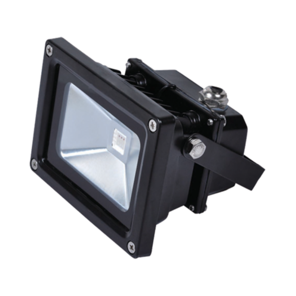 Flood Light 10W Black Aluminium RGB - VBLFL-832-4-C