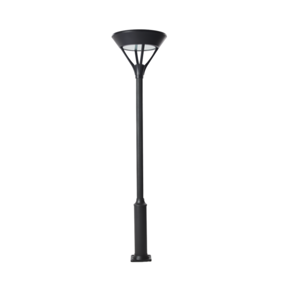 LED Post Light Weatherproof 20W Black Aluminum 4000K - VBLSLS-008-4-4K
