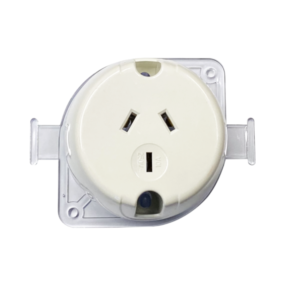 Single Surface Socket 240V White - VBSS1