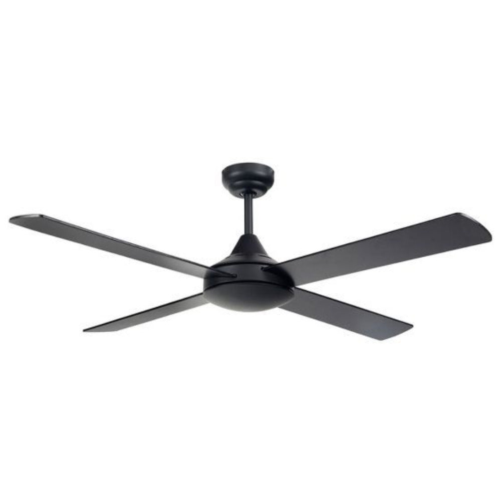 Buy AC Ceiling Fans Australia Tempo 48" Ceiling Fan Black With Black Blades - 100010/06