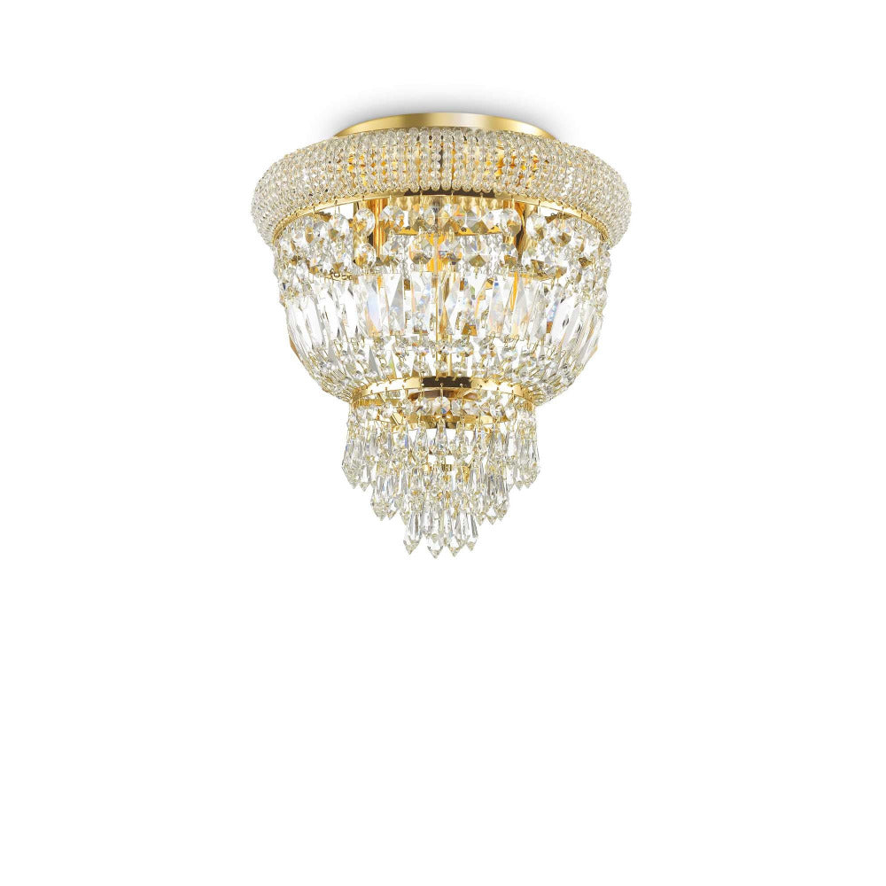 Buy Ceiling Crystals Australia Dubai Pl3 Ceiling Crystal 3 Lights Metal / Crystals - 2071