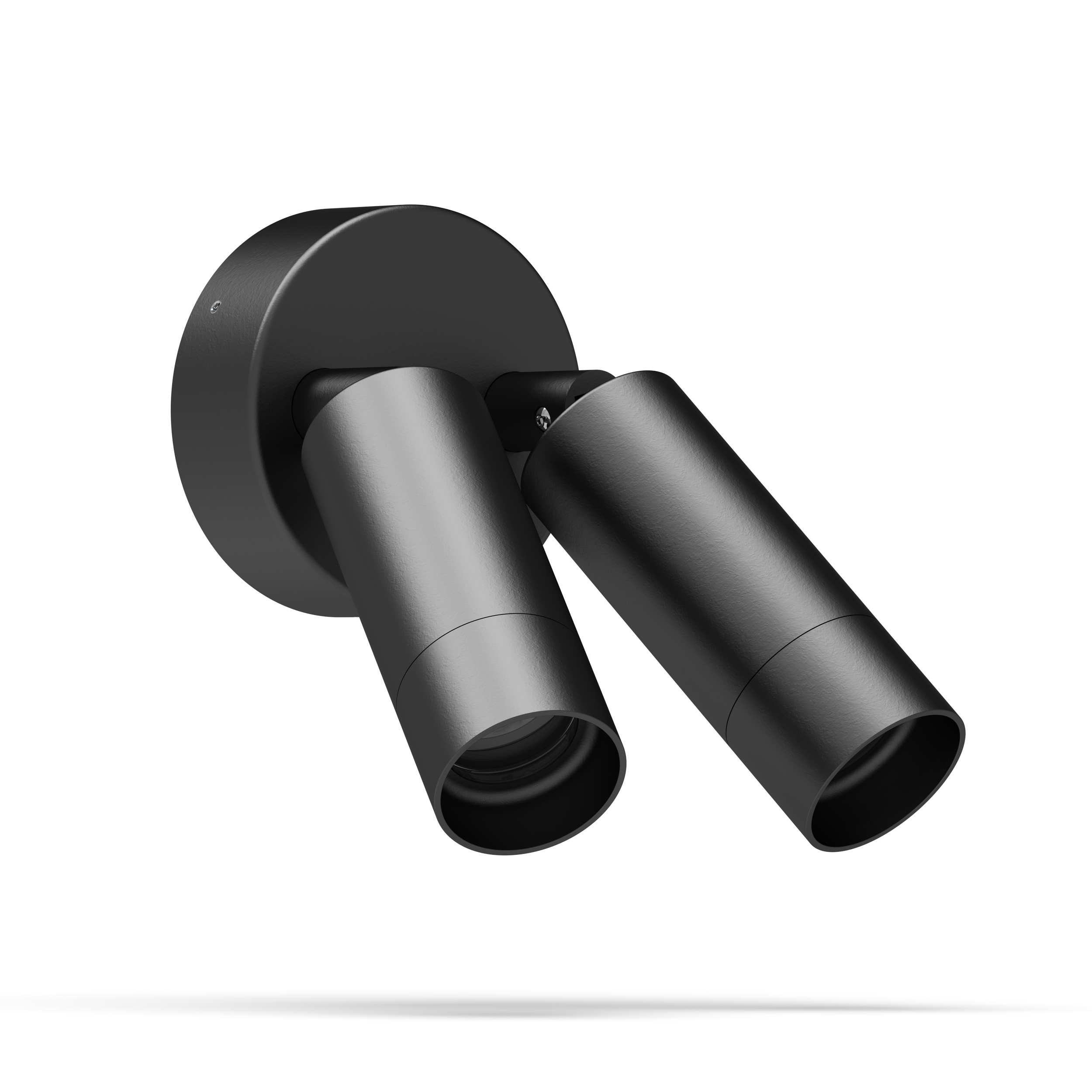 Buy Exterior Wall Lights Australia Lumena Exterior Wall 2 Light Adjustable 24V Black Ace Aluminium - AQL-240-A2-X0