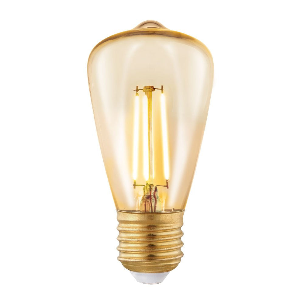 Buy LED Filament Globes Australia 3.5W E27 Mini Pear Shape Amber 2200K LED - 11553