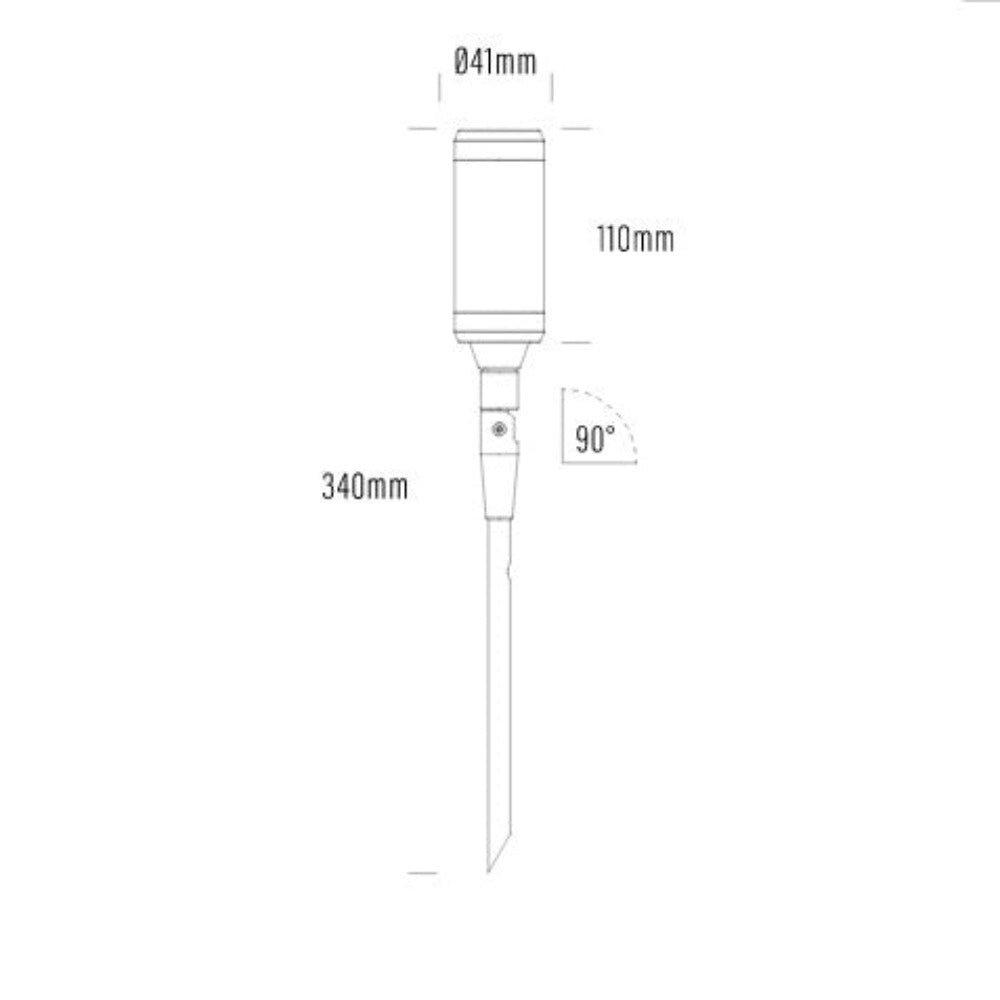 Buy Spike Lights Australia Lumena Spike Uplight Adjustable 24V DC W41mm White Aluminium - AQL-115-A8-X0