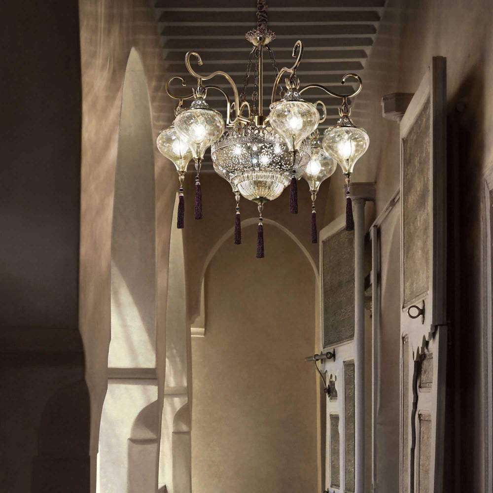 Buy Chandeliers Australia Harem Sp9 Chandeliers 9 Lights Antique Brass Metal - 116006