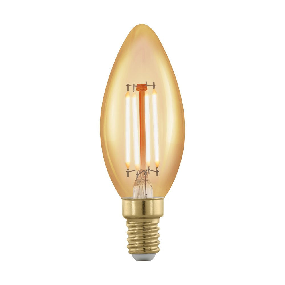 Buy LED Filament Globes Australia 4W E14 Candle 1700K Dim LED - 11698