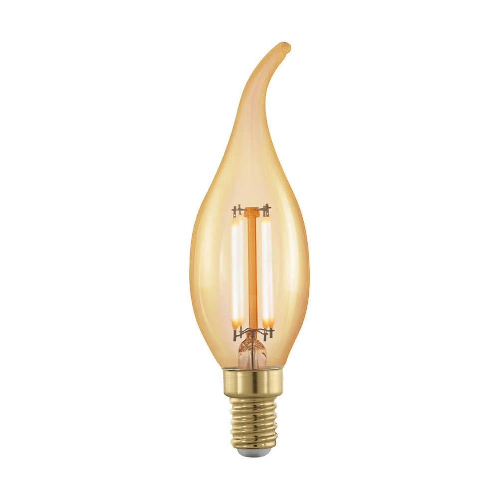 Buy LED Filament Globes Australia 4W E14 Flame Tip Candle 1700K Dim LED - 11699