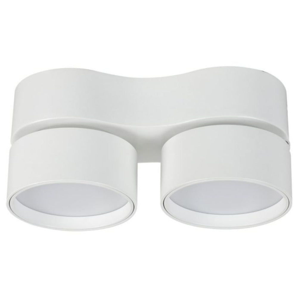 Buy Surface Mounted Downlights Australia Diaz Surface Mounted Down 2 Lights White Aluminium 3CCT - MD666TW-TRI