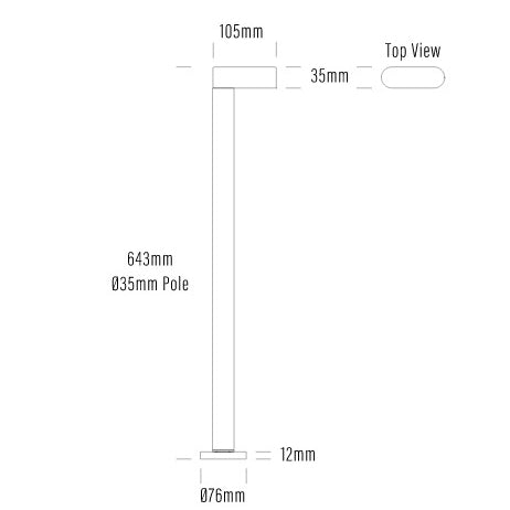 Buy Pathway Lights Australia Lumena LED Pathway Light Fixed 24V W105mm Aluminium - AQL-121-X0