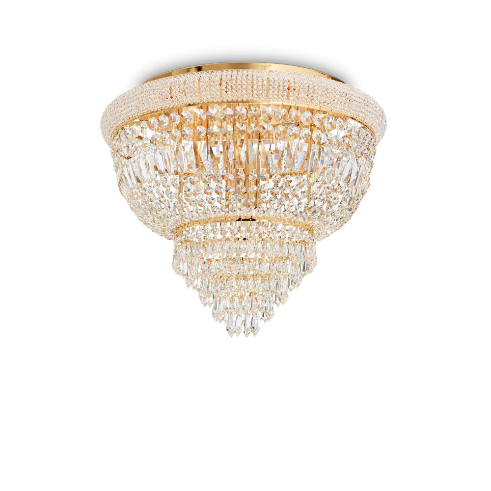 Buy Ceiling Crystals Australia Dubai Pl6 Ceiling Crystal 6 Lights Metal / Crystals - 20718