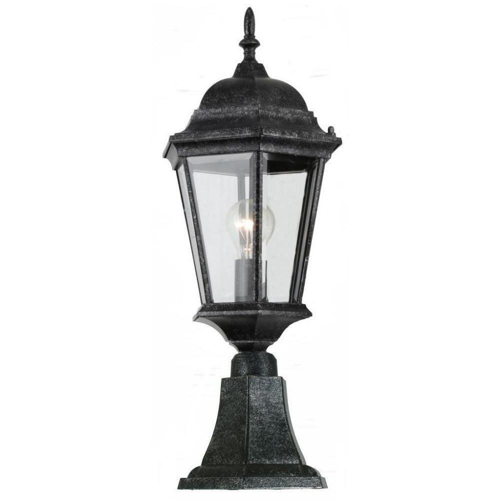 Buy Pillar & Pedestal Lights Australia Junction Medium Pillar Mount Antique Black IP44 - 1001238
