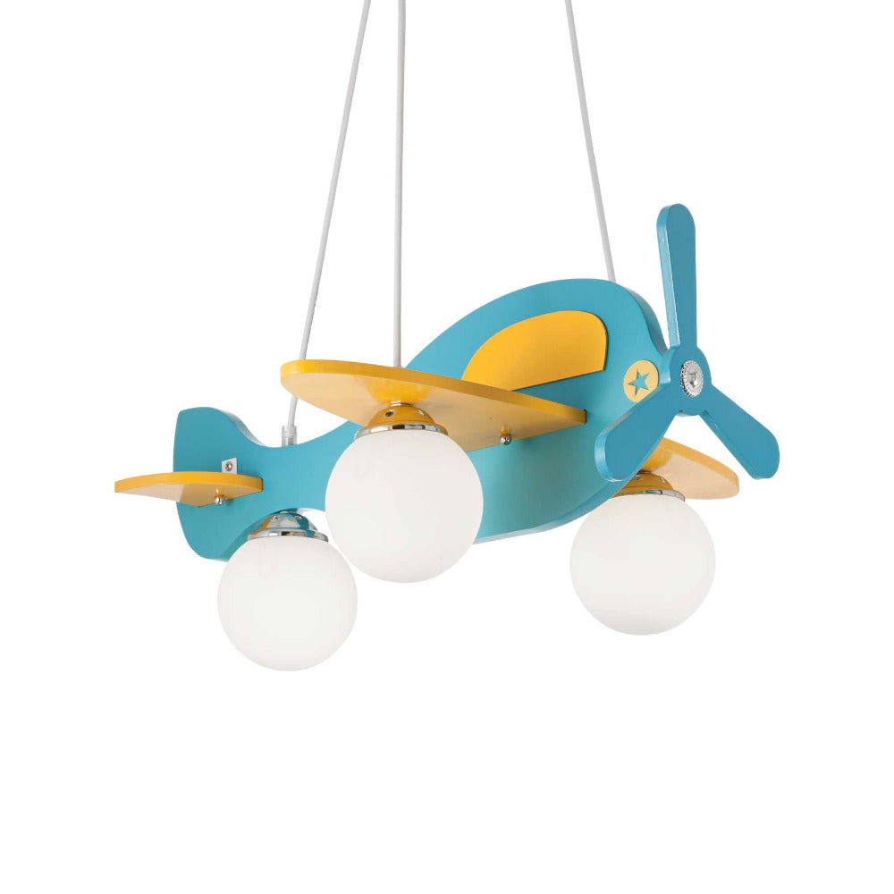 Buy Pendant Lights Australia Avion Sp3 Pendant 3 Lights Wood White Glass - 1363