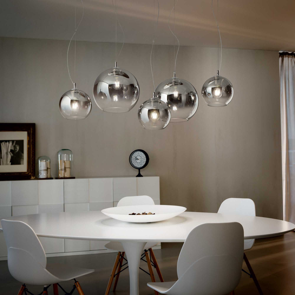 Buy Cluster Pendants Australia Nemo plus Sp5 Cluster Pendant 5 Lights Fade Chrome / Glass - 138305