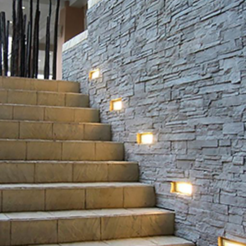 Buy Brick Lights Australia Bricktri Brick Light Dark Grey Aluminium Frosted 3CCT - BRICKTRI3