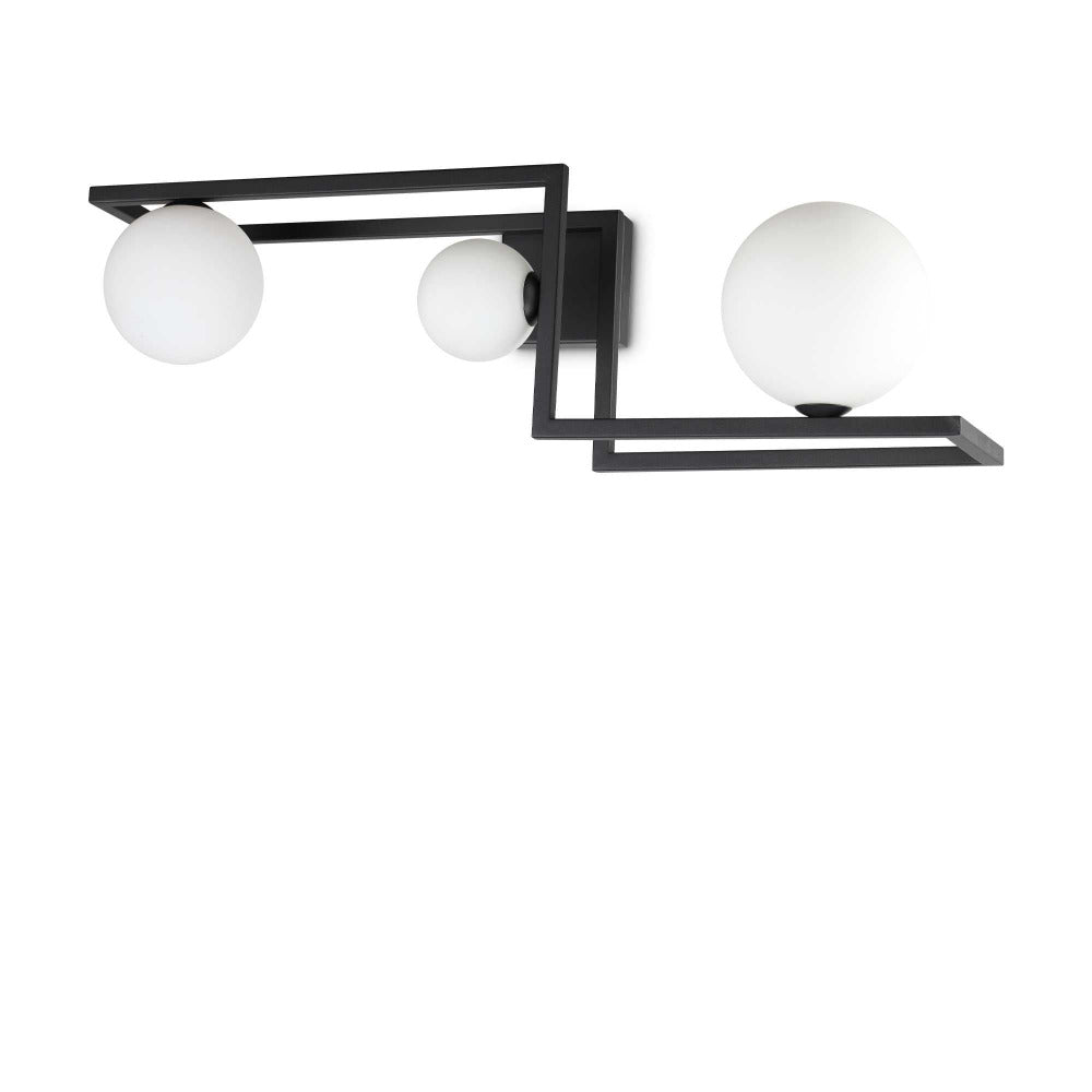 Buy Semi-Flush Mount Lights Australia Angolo Pl3 Semi-Flush Mount 3 Lights Metal - 2842