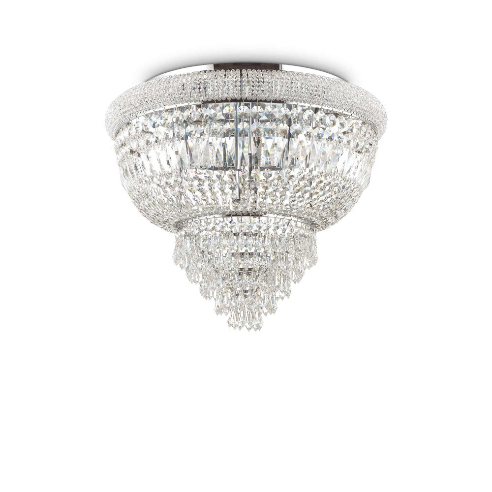 Buy Ceiling Crystals Australia Dubai Pl6 Ceiling Crystal 6 Lights Metal / Crystals - 20718