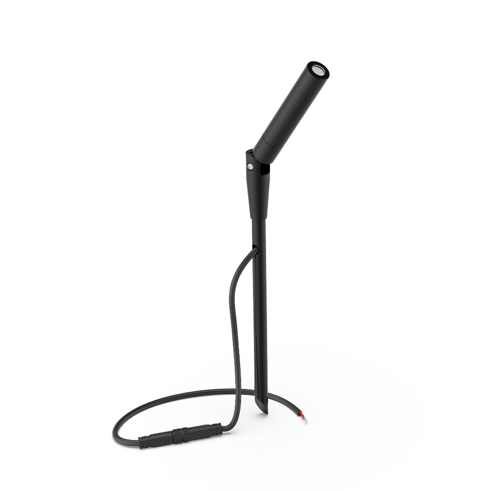 Buy Spike Lights Australia Lumena Spike Light Adjustable 24V DC W17mm Black Ace Aluminium - AQL-116-A2-B002