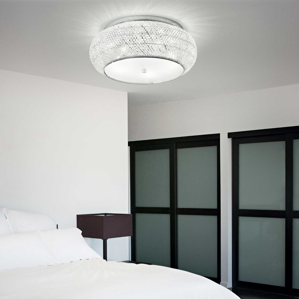 Buy Flush Mount Lights Australia Pasha' Pl6 Flush Mount 6 Lights Crystal - 100