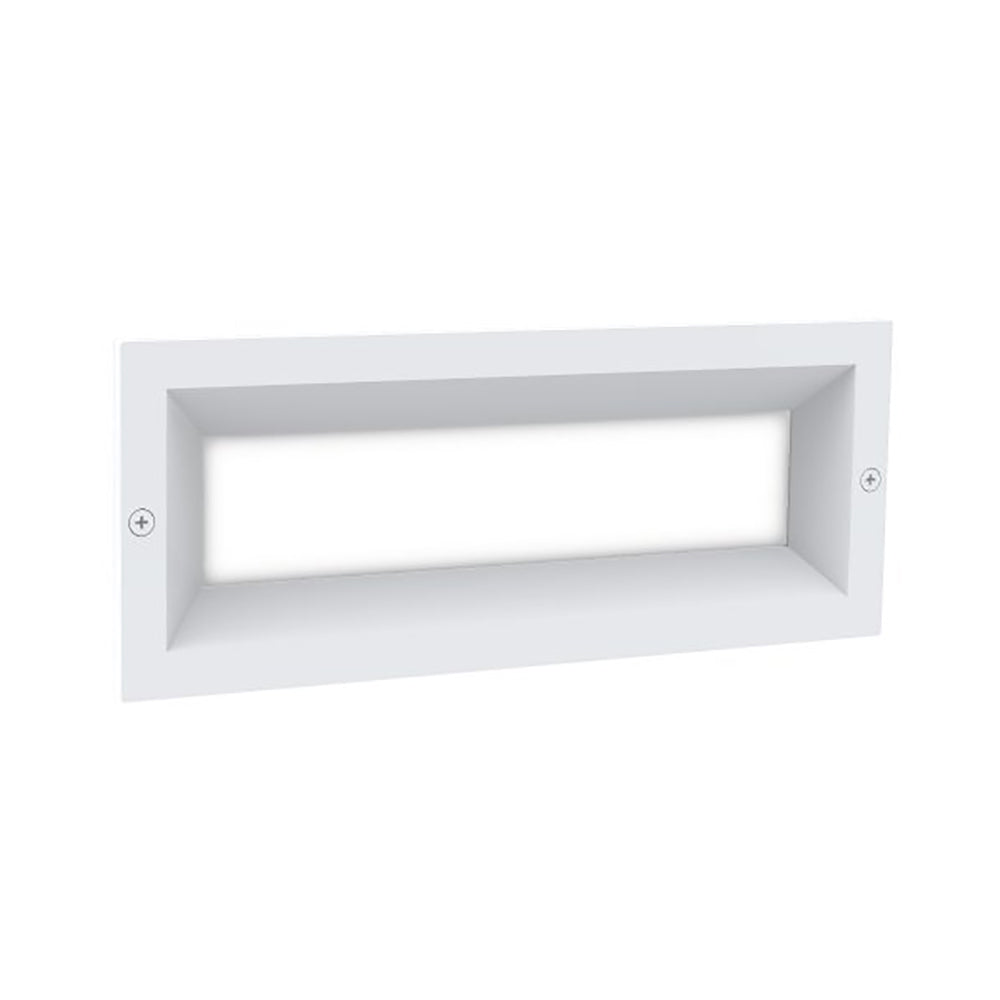 Buy Brick Lights Australia Bricktri Brick Light White Aluminium Frosted 3CCT - BRICKTRI4