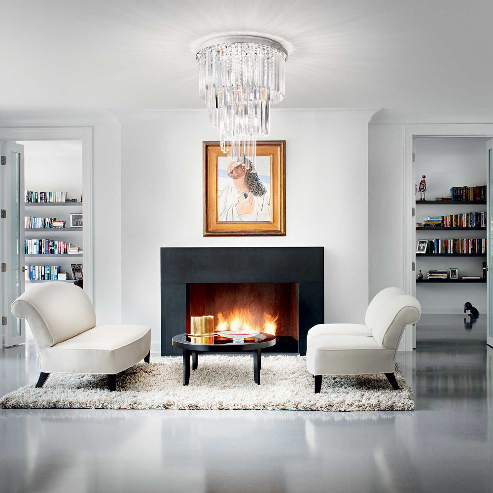 Buy Ceiling Crystals Australia Carlton Pl12 Ceiling Crystal 12 Lights Metal / Crystals - 16893