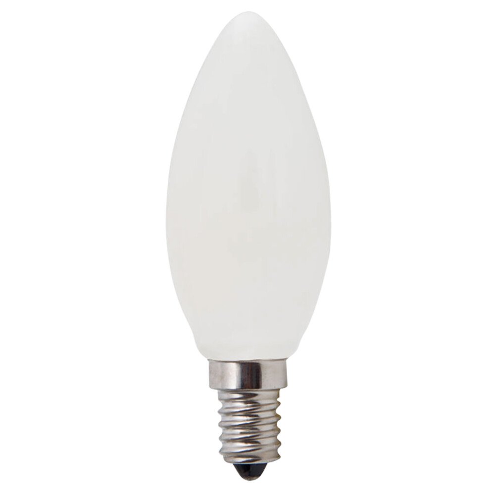 Buy LED Filament Globes Australia Candle LED Filament Globe 240V 4W SES Opal Glass 5000K - LCA50E14D