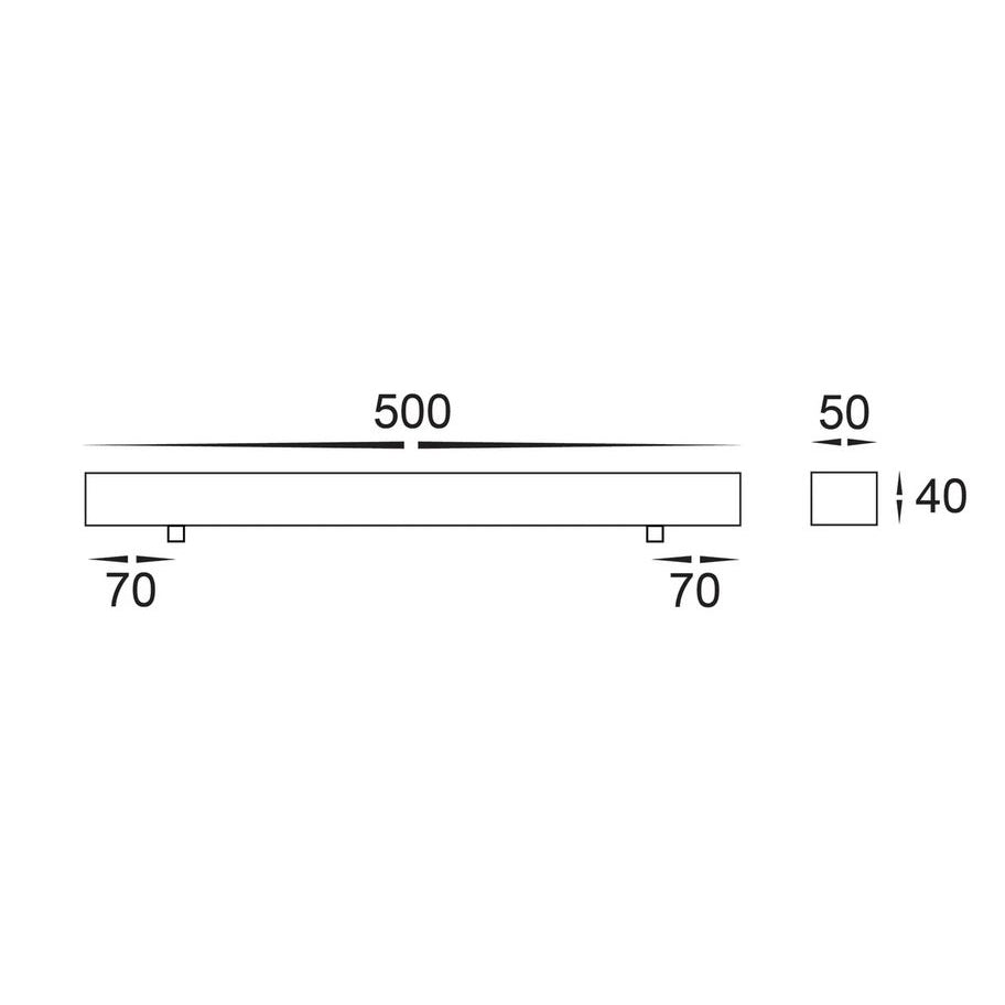 Buy Ceiling Canopies Australia Pendant Canopy W500mm Black Aluminium - HV9705-5050-BLK